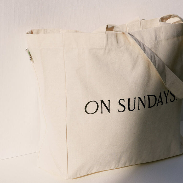 On Sundays Tote Bag